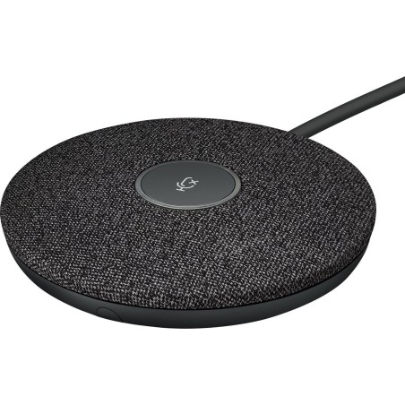 Logitech Rally Mic Pod -27dB Omni-Directional Microphone Cable, Premium Black Quality Audio Solution